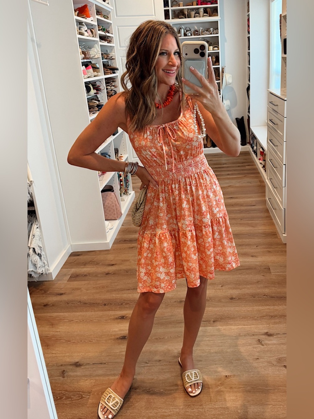 Floral mini dress